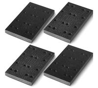 Dimsile 4Pcs Black Sponge Sanding Pads, Compatible with Festool RS400 LS130 Sander, 80 x 133 x 12 mm