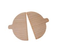 DimyFew 2x Pizza Paddle Pizza Baking Accessories, Half Round Wooden Pizza, Solid Wood Pizza Board,