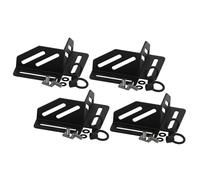 DimyFew 4 Corner Brackets, Right-Angle Limiter, Portable Replacement, Luggage Barrel Fastener Made of Stainless Steel, Black