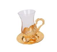 DimyFew Creative Turkish Tea Glass 101-200ml, Coffee Cup for Cappuccino, Family Bar