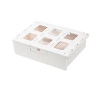 DimyFew Drawer Organizer Under Desk, Pull-Out, Under Table Storage Compartment, Storage Holder for Shelf Rulers, with Small Box