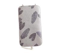 DimyFew Garment Steamer Hanging Ironing Board over The Door Steamer Pad Foldable Ironing Mat Press Pad for Dorm Apartment Traveling, Heat Resistant Clothing Care Steam Pad for Handheld Steamer Leaf