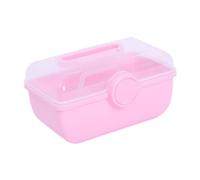 DimyFew Girl Hair Accessories Storage Box Little Girl Hair Accessory Jewelry Organiser Box, Pink