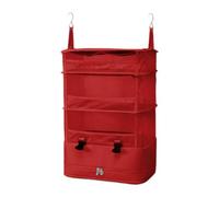 DimyFew Hanging Storage Bag, Clothes Organizer, Suitcase Organizer, Underwear Holder, Carry-on, Travel Pouch with Hook, Red