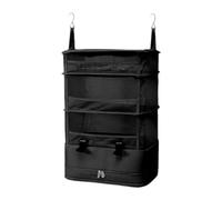 DimyFew Hanging Storage Bag, Clothes Organizer, Suitcase Organizer, Underwear Holder, Carry-on, Travel Pouch with Hook, Black