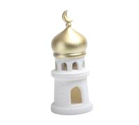 DimyFew Resin Organizer Tray, Decoration, Mosque Shelf, Mini Ramadan Eid Gift Tray, Fine Hand-Painted Resin for The Dining Table, 8cmx18cm