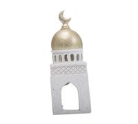 DimyFew Resin Organizer Tray, Decoration, Mosque Shelf, Mini Ramadan Eid Gift Tray, Fine Hand-Painted Resin for The Dining Table, 6.5cmx18cm