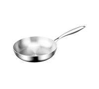 DimyFew Stainless Steel Skillet for Versatile Cooking on Any Stovetop, 28cm