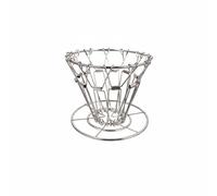 DimyFew Steel Coffee Dripper Portable Pour Over Cone Brewer Holder Stainless Steel Wire Frame Rust Resistant Wide Base Fits Mugs Suitable for carafes Dorm Rooms picnics, Silver