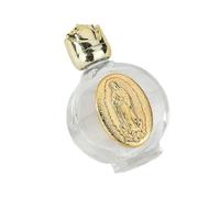 DimyFew Toned Cap Glass Bottle for Storing Holy Water, Ideal As A Gift, gold