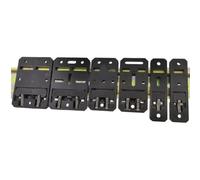 DIN 35mm Guide Rail Buckle Fixed Mounting Bracket PA66 Adapter for C45 Rail Clips, Secure Circuit Board and Electrical Equipment Installation, for Easy Install Indu(Gray)