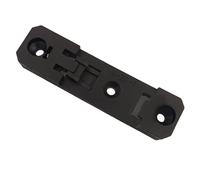DIN 35mm Guide Rail Buckle Fixed Mounting Bracket PA66 Adapter for C45 Rail Clips, Secure Circuit Board and Electrical Equipment Installation, for Easy Install Indu(Black)