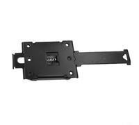 DIN 35mm Solid State Relay Mounting Bracket - Aluminium Alloy Guide Rail Buckle for C45 Rail, Fixed Power Switch Adapter Clip for Industrial Electronic Applications, 140.5mm Silver(Black)