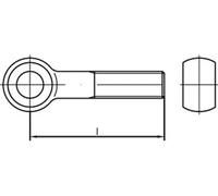 DIN 444 4.6 BM 12 x 200 galvanised gal Zn S