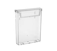 DIN A5 brochure box, brochure holder, flyer holder in portrait format, weatherproof, for outside, with a cover