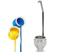 Din Cup Viscosity Test Tool, 100ml Dip Immersion Paint Viscosity Cup with 4/6mm Nozzle for Paintings, Coatings, Inks, Oils, Sauce Testing