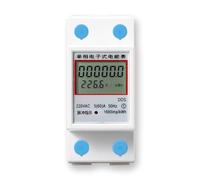 Din Digital Single Phase Energy Meter KWh Voltage Current Power Consumption Meter Wattmeter Electricity Digital Single Phase Energy Tester Electricity Usage Monitors