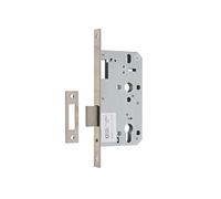 DIN Euro Deadlock - 60mm - Satin Stainless Steel