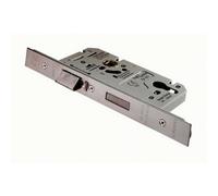DIN Euro Profile Escape Lock Square Forend 60mm Backset Satin Steel