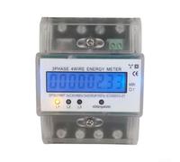 DIN for rail Electricity Meter 3-Phase 4-Wire 5-80A DIN for rail | Precise 3-phase measurement, low power consumption, for ideal for offices and industry, clear LCD readout