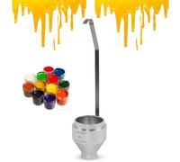 DIN Immersion Viscosity Cup, Stainless Steel Flow Nozzle 4mm, 100ml, for Paint Oil Honey Sauce Viscosity Measurement