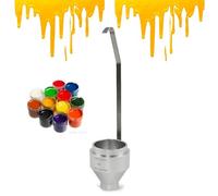 DIN Immersion Viscosity Cup, Stainless Steel Flow Nozzle 4mm, 100ml, for Paint Oil Honey Sauce Viscosity Measurement