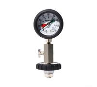 DIN Pressure Gauge for Scuba Diving G5/8 Thread 400bar Range with Shock Resistant Construction and Clear Underwater Readability