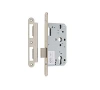 DIN Radiused Euro Deadlock - 60mm - Satin Stainless Steel