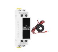 Din Rail 18mm Multimeter Single PhaseThree Phase Voltmeter Ammeter Frequency Meter Digital Display Detector 80-500VAC(1Phase Ammeter)