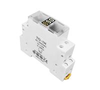 Din Rail 18mm Voltage Meter Ammeter AC 40-500V 220V 380V Single Three Phase Modular Indicator LED Digital Display Detector