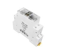 DIN Rail 18mm Voltage Meter Ammeter AC 40-500V LED Digital Display | 18mm modular indicator for single and three phase systems; LED digital display; DIN rail mount; 1 piece per pack(TO-1H)