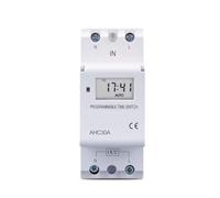 Din Rail 2 Wire Weekly 7 Days Programmable Digital TIME SWITCH Relay Timer Control AC 220V 230V 12V 24V 48V 16A 1Pcs(30A,12V AC DC)