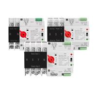 Din Rail 2P 3P 4P ATS Dual Power Automatic Transfer Switch Selector Switches Uninterrupted Power Generator 63A 100A 125A(2P,63A)