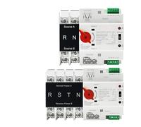 Din Rail 2P 4P ATS Dual Power Automatic Transfer Switch Electrical Selector Switches Uninterrupted Power 100A Circuit Breaker NWPNLXEA(2P,110V)