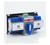 Din Rail 2P 4P ATS Dual Power Automatic Transfer Switch Uninterrupted Power Solar transfer switch 63A Auto/Manual MCB NWPNLXEA(4P 400V)