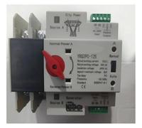 Din Rail 2P ATS Dual Power Automatic Transfer Switch Electrical Selector Switches Uninterrupted Power 100A(Generator Type,2P 125A 110V)