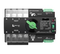 Din Rail 3 Phase ATS for PV 4P 63A 100A 125A 220V-230V Dual Power Transfer Electrical Selector Switch Uninterrupted (100A)