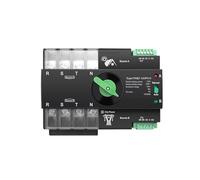 Din Rail 3 phase Dual Power Automatic Transfer Electrical Selector Switch 2P/3P/4P Power Transfer Switch(4P L N 220V-230V,63A)