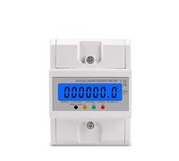 Din Rail 380V 3 Phase 4 Wire Electronic Watt Power Consumption Meter Wattmeter kWh 100A AC 50Hz 60Hz LCD Backlight AUOQKQUT