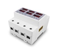 DIN rail 3P+N adjustable over-voltage and under-voltage current limiting protection relay protector synchronous asynchronous(100A 3X220V)