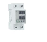 Din Rail AC 230V 40A/63A Adjustable Digital Dual Display Limit Over Current Protector Household(40A)