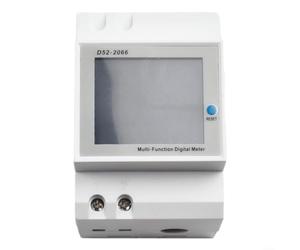 DIN Rail AC Power Meter 100A Multifunctional Energy Analyzer with HD Screen for Real Time Data Tracking in Schools Markets Houses 54x80x64mm