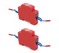 DIN Rail & Adhesive Mount Automatic Aerosol Fire Extinguishing Device, 170°C Auto Activation, Dual Nozzle Fog Coverage, 10-Year Life for Electrical Cabinets EV Charging Piles (30g 2 Pack)