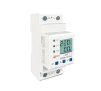 Din Rail Adjustable Over Under Voltage Protective relay Protector Current Limit Protection Voltmeter Kwh 63A 80A 110V 230V(80A Bottom input)