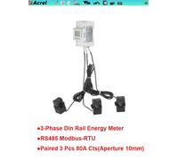 Din Rail ADL400N Power Analyzer 3-Phase Smart Energy Meter RS485 Modbus-Rtu Pair