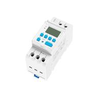 Din Rail Astronomical Timer Switch LCD Display 16A 20A 30A Timing Control Latitude Switch 110V 220V(THC-30B-AC110V)