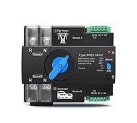 Din Rail ATS Dual Power Automatic Transfer Electrical Selector Switch 2P Power Transfer Switch(63A)