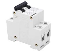 Din Rail Circuit Breaker, Compact Size Multifunctional Stable 2P Circuit Breaker DC12?400V AC90?400V Fast Tripping PA66 Housing for Wind Solar System Automatic switch