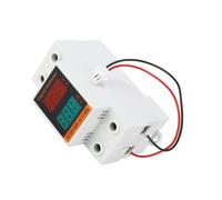 DIN Rail Digital AC Ammeter Voltmeter 20-500V 0-100A Panel Meter | Monitors AC voltage from 20 to 500V and current up to 100A simultaneously using a digital LED screen on standard DIN rails.