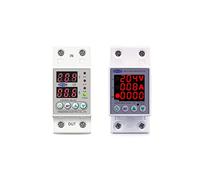 Din Rail Dual Display Adjustable Over Voltage Current and Under Protective Device Protector Relay 40A 63A 80A 220V 230V(80a,V A type)
